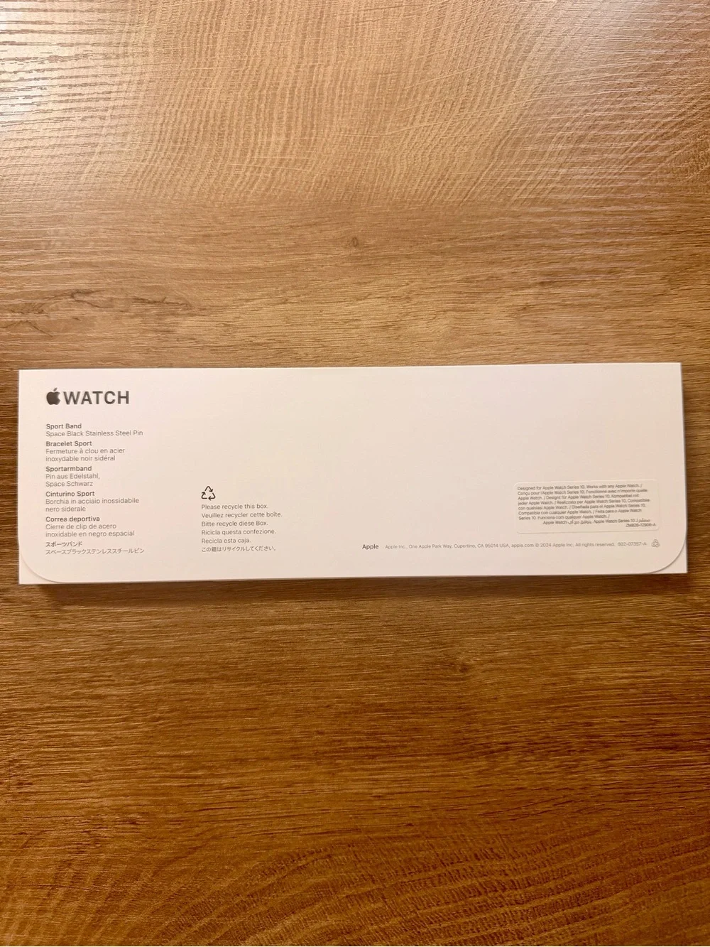Apple Black Sport Band for 46MM Apple Watch, Size M/L